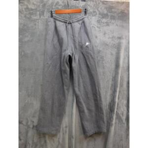 Nike Pants Mens M Gray Sweatpants Fleece Elastic Waist Drawstring Pockets Lined